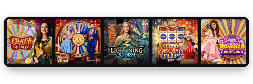 Game Shows at AmonBet Live Casino