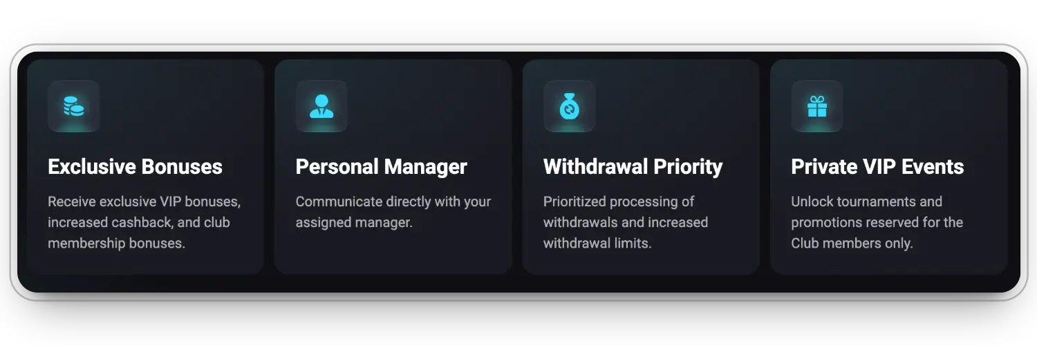 VIP Club Features and Rewards
